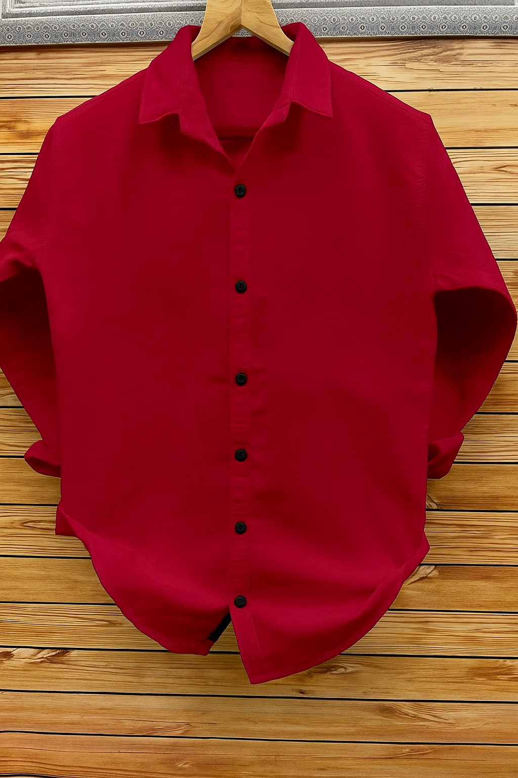 Men's Cotton Plain Casual Shirt