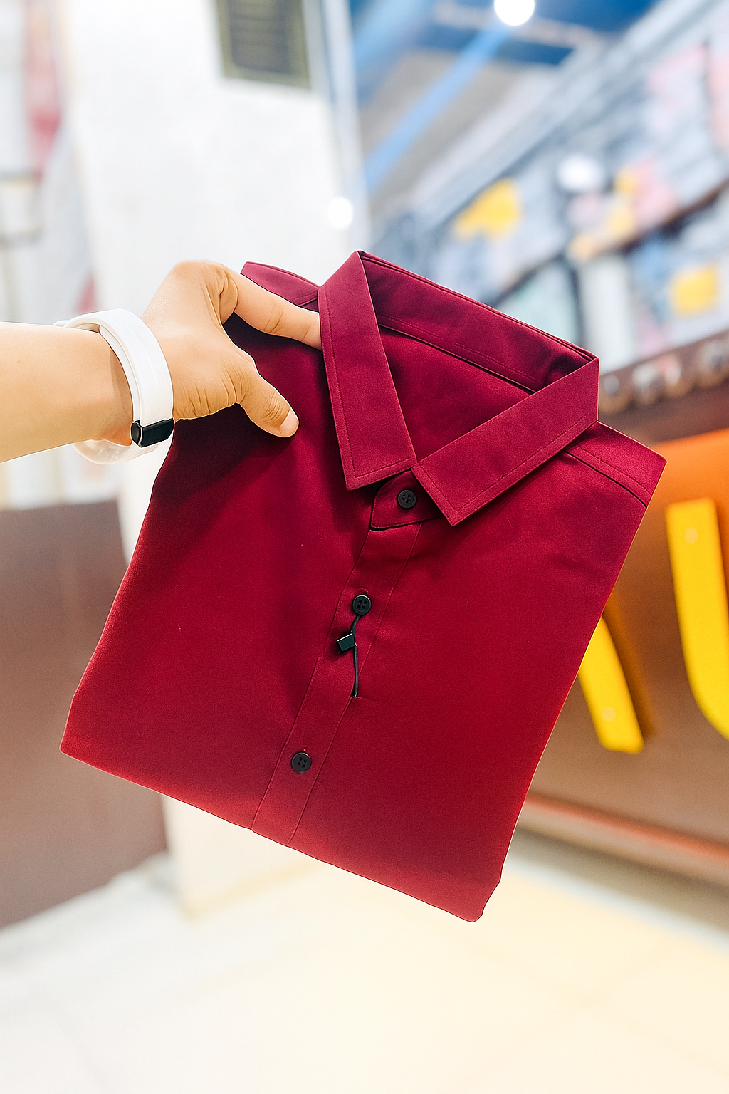 Men's Cotton Plain Casual Shirt