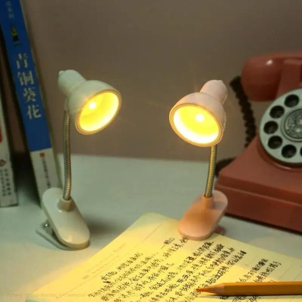 Mini LED Clamp Lamp – Portable USB Desk Light with Flexible Neck & Strong Clamp