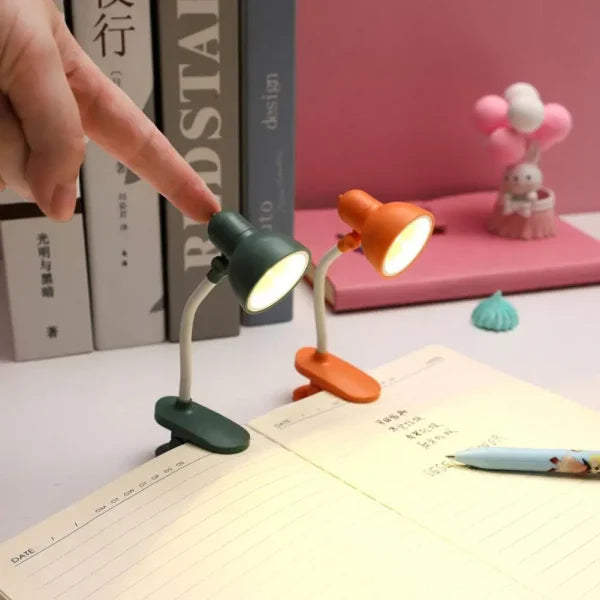 Mini LED Clamp Lamp – Portable USB Desk Light with Flexible Neck & Strong Clamp