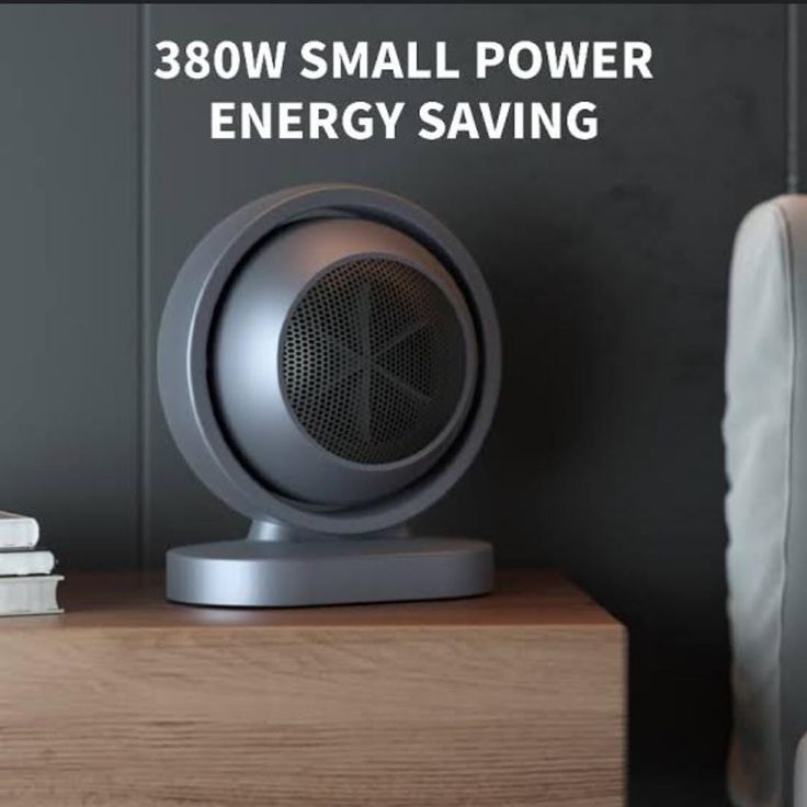 Portable 380W Mini Electric Heater with Intelligent Desktop Air Fan Warmer