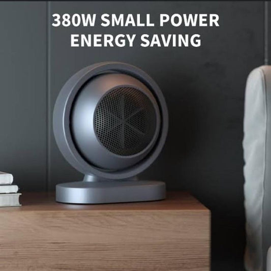 Portable 380W Mini Electric Heater with Intelligent Desktop Air Fan Warmer
