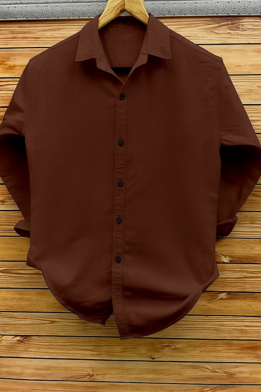 Men's Cotton Plain Casual Shirt